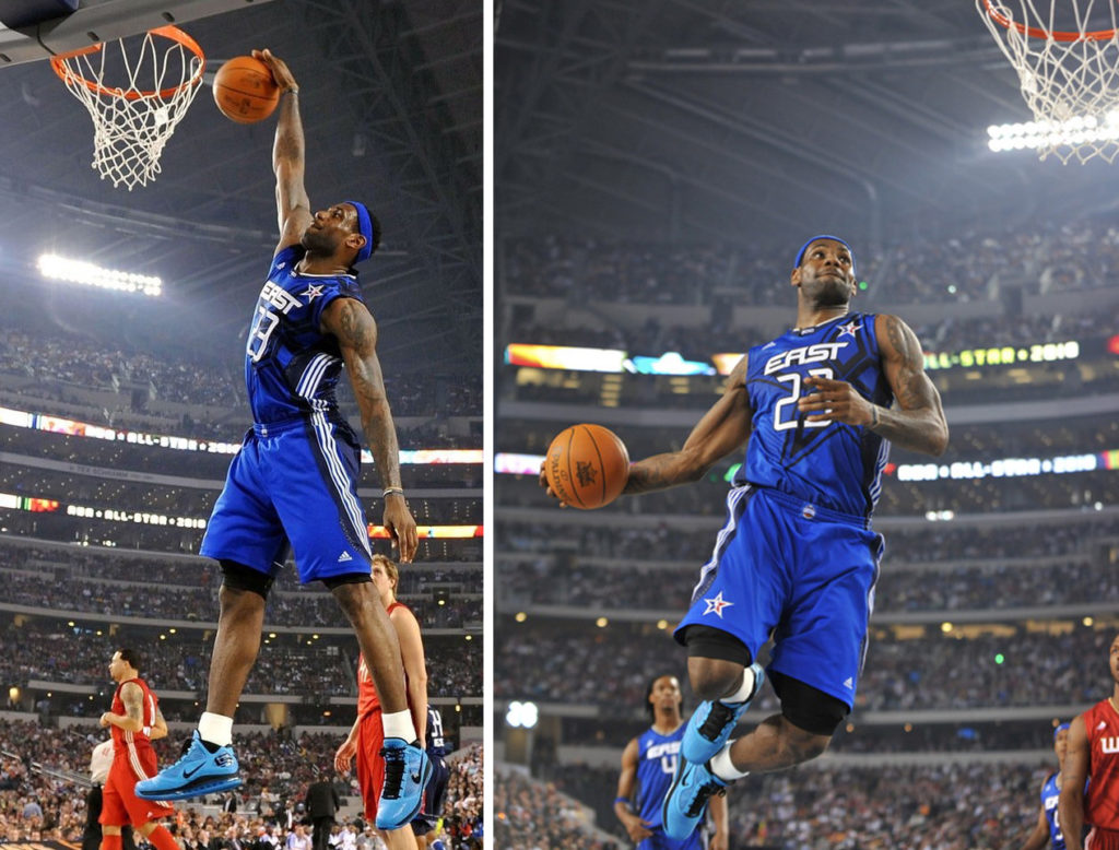 lebron all star on feet